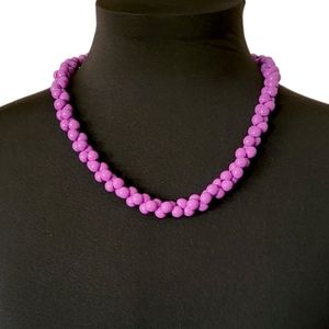 Purple beaded necklace